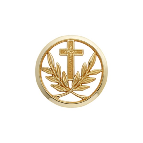 Insigne de béret doré Aumonier Catholique 