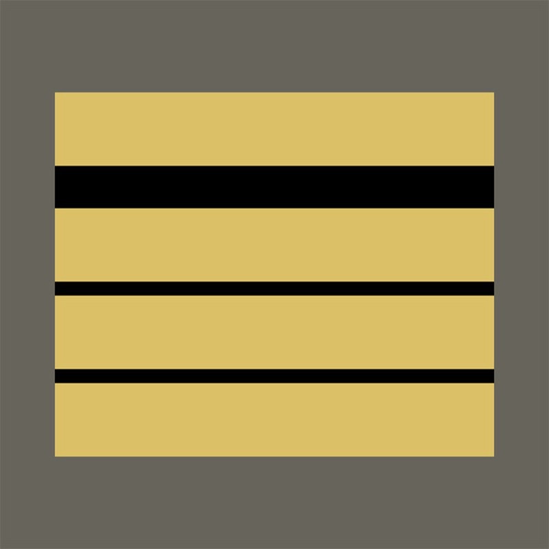 Grade militaire haute visibilité jaune Commandant