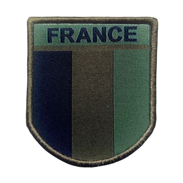 Ecusson France basse visibilité brodé sur tissu 