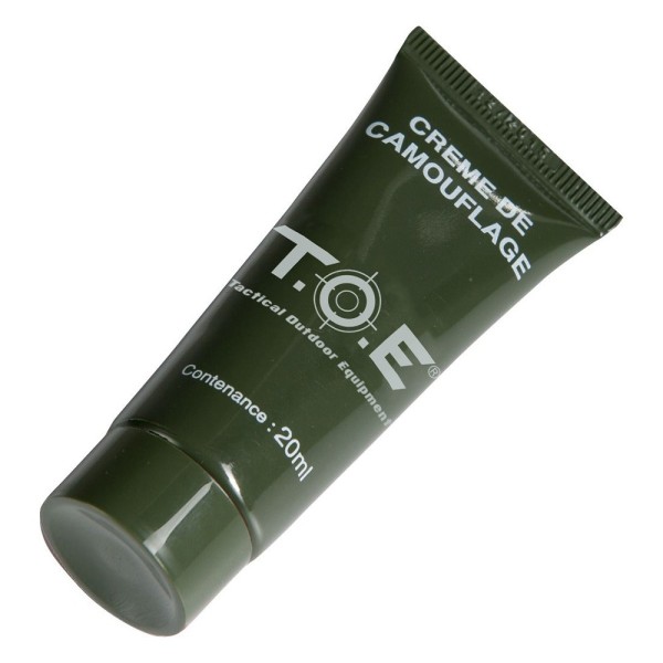Tube de crème de camouflage vert olive 