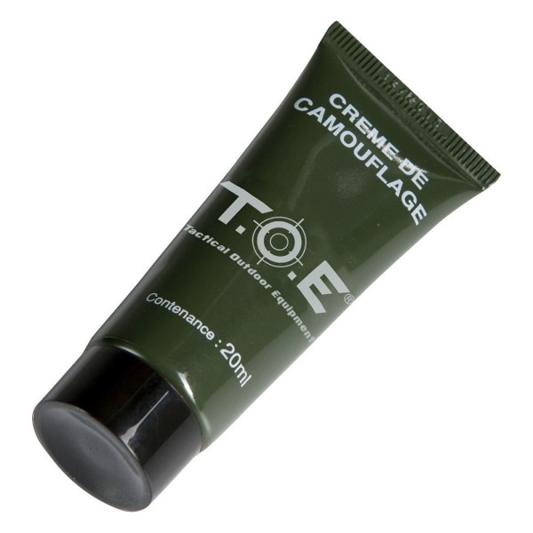 Tube de crème de camouflage noir 