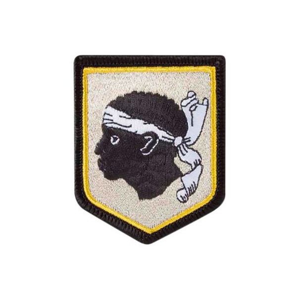 Blason Corse brodé sur tissu 