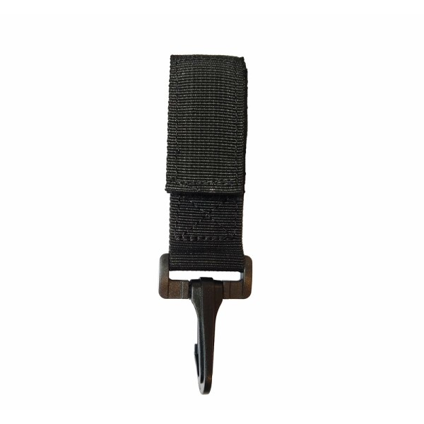 Porte-mousqueton noir 