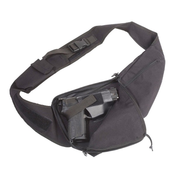 Sacoche bandoulière holster discret 2U80 noir pour droitier 