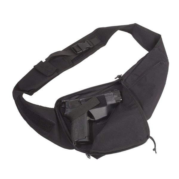 Sacoche bandoulière holster discret 2U80 noir pour gaucher 