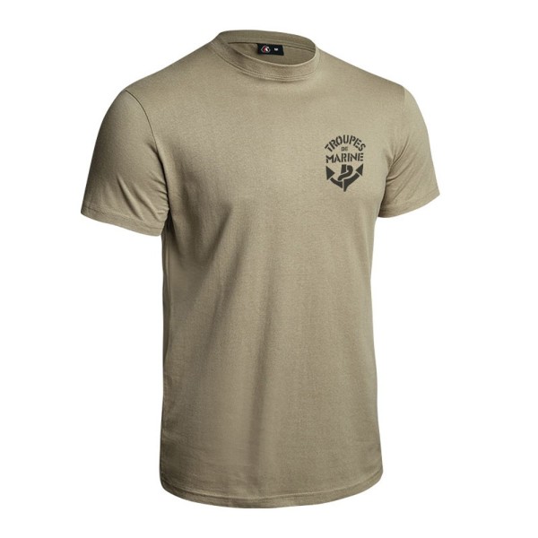 T-shirt Strong Troupes de Marine tan 