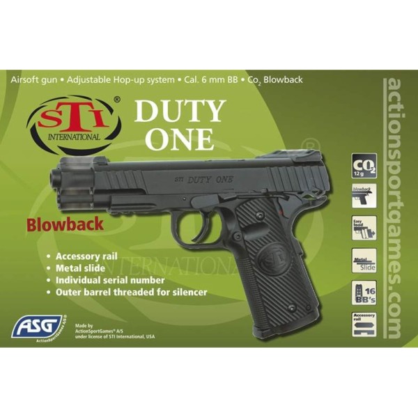 Réplique pistolet STI DUTY ONE CO2 GBB 