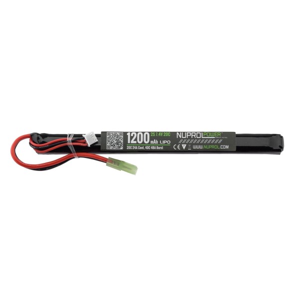Batterie LiPo 7,4 v 1200 mah slim stick 20 c 