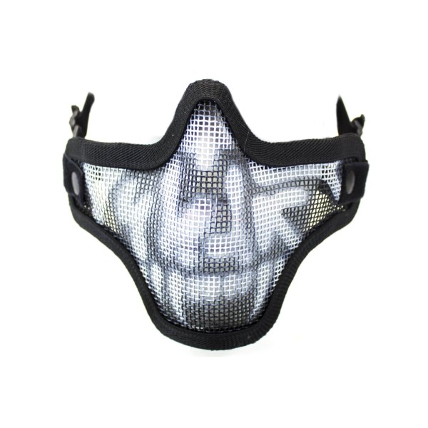 Bas de masque grillage shield skull - Noir 