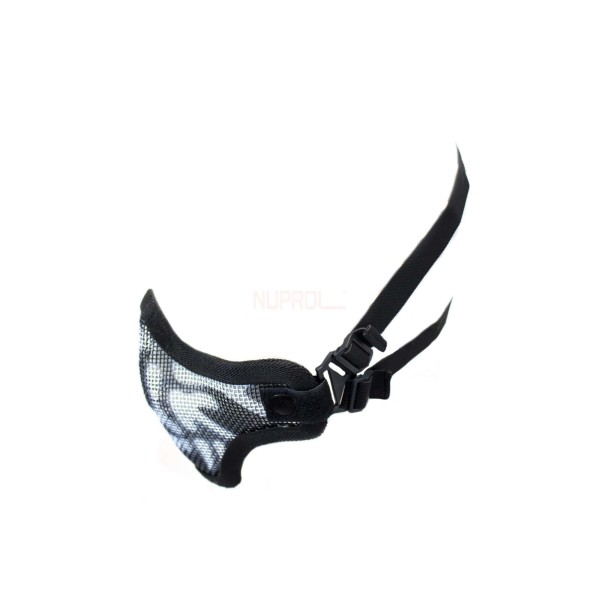 Bas de masque grillage shield skull - Noir 