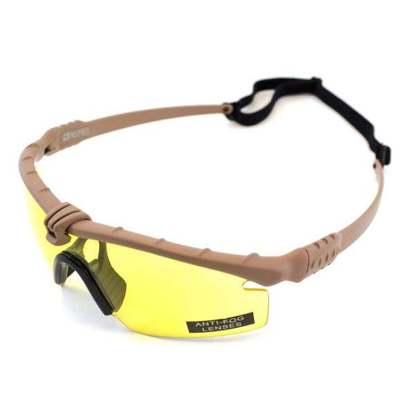 Lunettes Battle Pro Thermal Tan/Jaune - Nuprol 