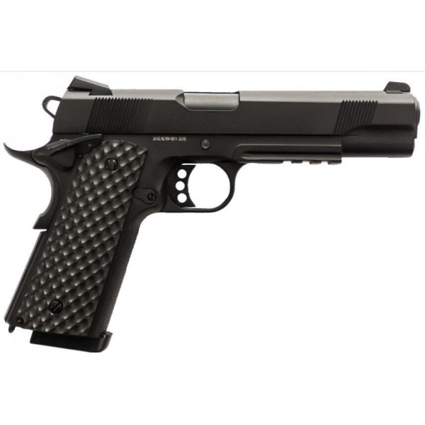 Réplique GBB 1911 MEU Rail Raven full metal gaz noir 1,0J 