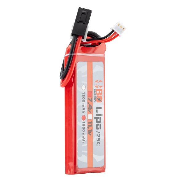 1 stick batterie Lipo 2S 7.4V 1800mAh 25C 