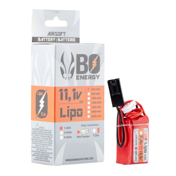 HPA batterie Lipo 3S 11.1V 350mAh 25C 