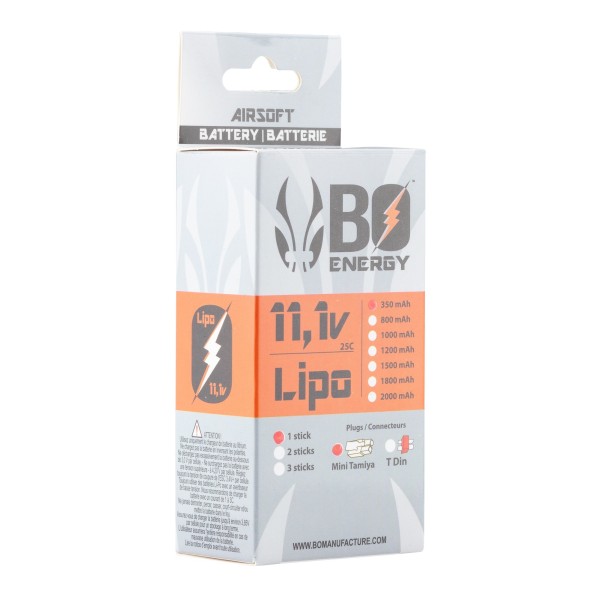 HPA batterie Lipo 3S 11.1V 350mAh 25C 