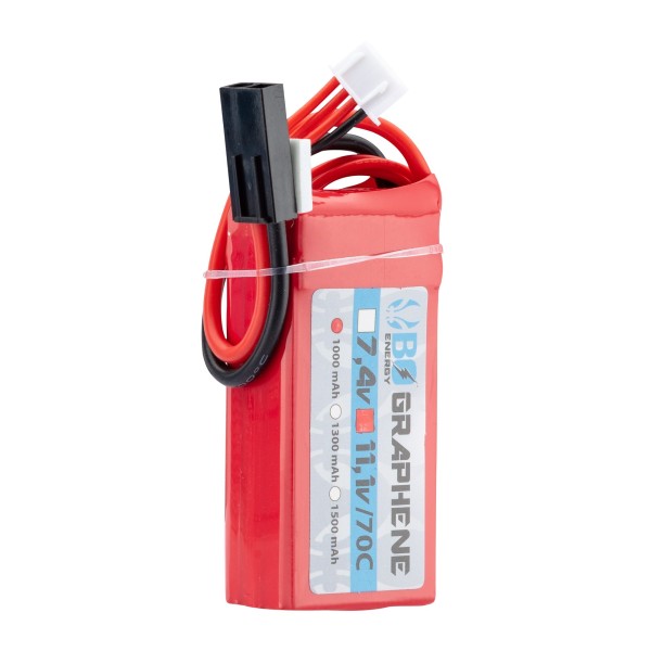 1 stick batterie Graphene 3S 11.1V 1000mAh 70C Lipo 