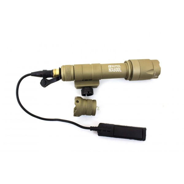 Lampe tactical pistolet nx600l tan - Nuprol 