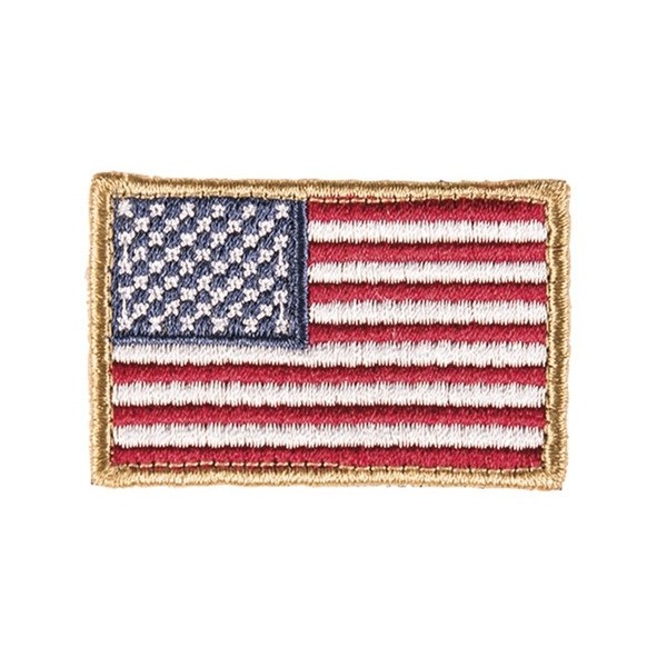 Patch brodé drapeau USA couleur 4 x 6cm 