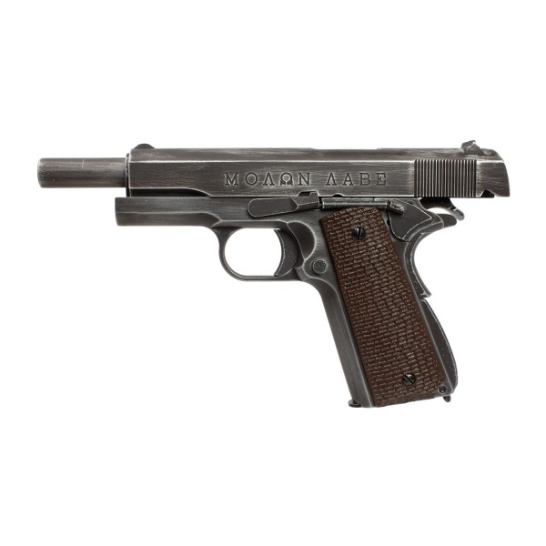 Réplique 1911 Molon Labe Grip marron gaz GBB 