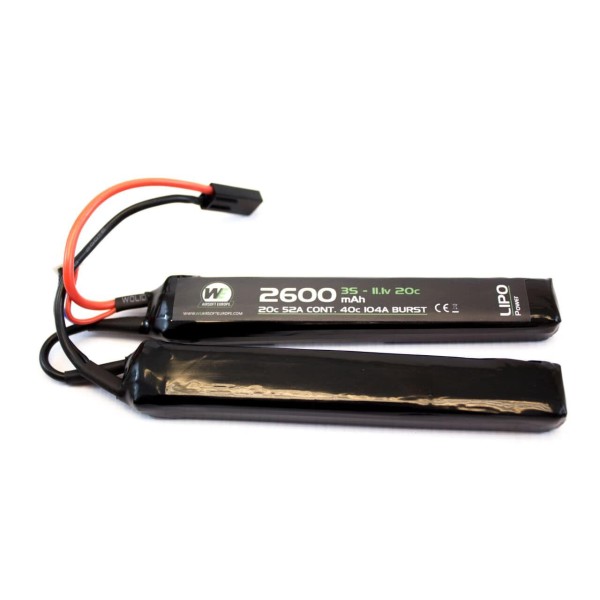 Batterie LiPo 2 éléments 7,4 v/2600 mAh 