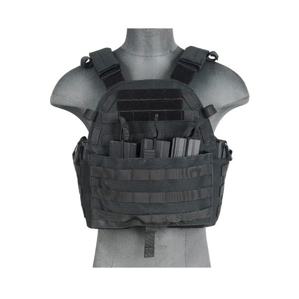 Veste Plate Carrier 1000D noire 