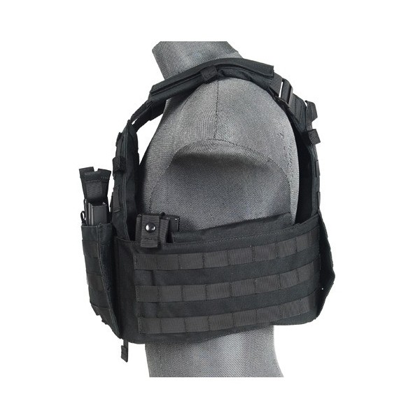 Veste Plate Carrier 1000D noire 