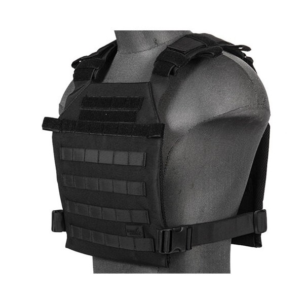 Gilet léger Plate carrier noir 1000D 