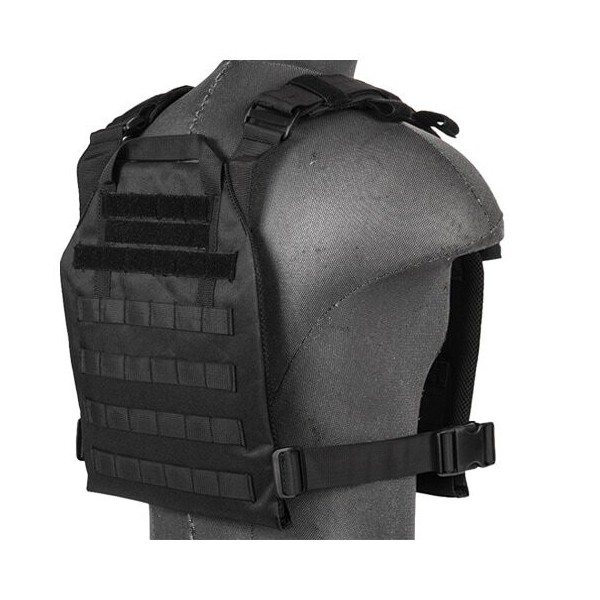 Gilet léger Plate carrier noir 1000D 