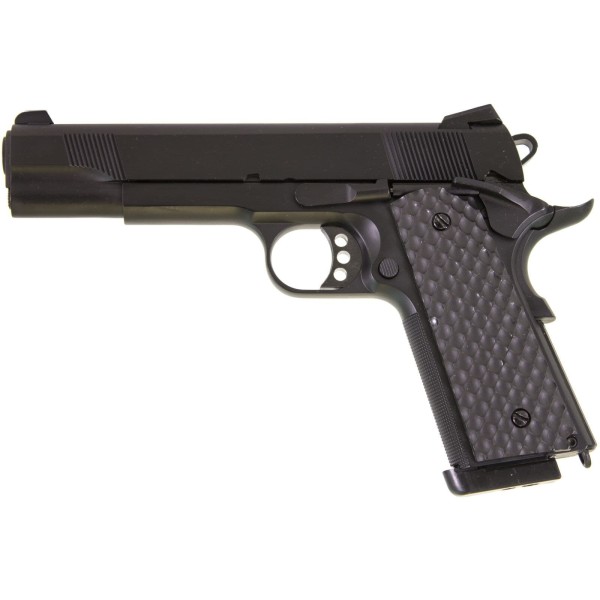 Réplique GBB 1911 MEU Raven full metal gaz noir 1,0J 