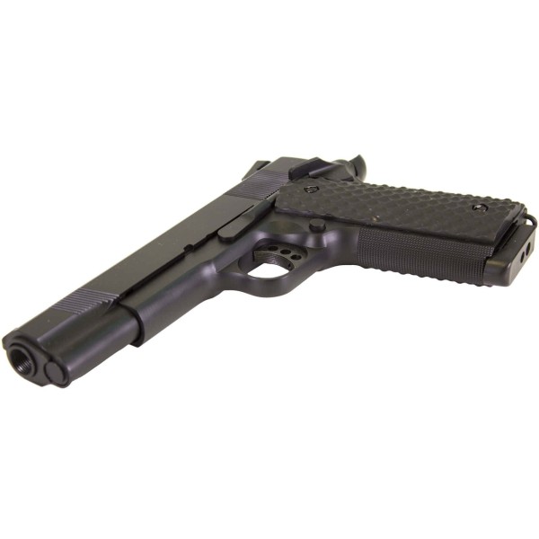 Réplique GBB 1911 MEU Raven full metal gaz noir 1,0J 