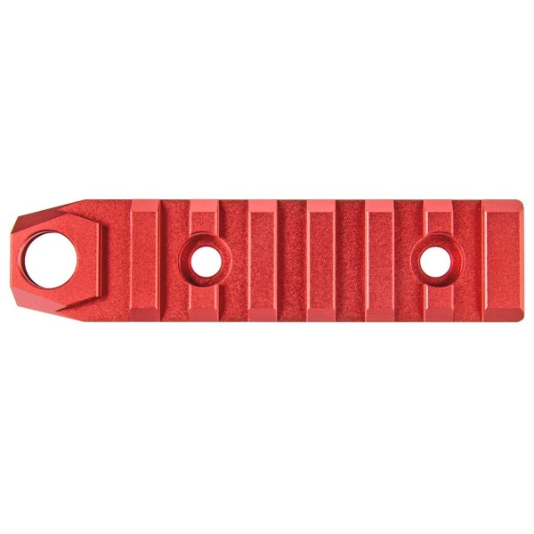 Rail Keymod 7 slots avec attache sangle QD Rouge 