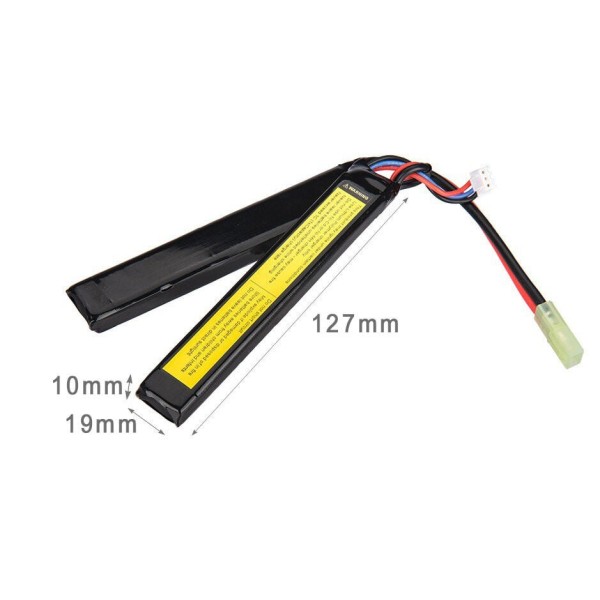 Batterie Lipo 7,4V 2000mAh 15C double stick 