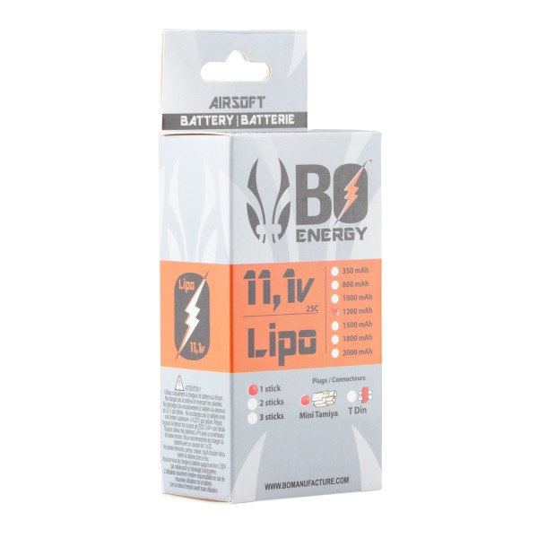 1 stick batterie Lipo 3S 11.1V 1200mAh 25C 