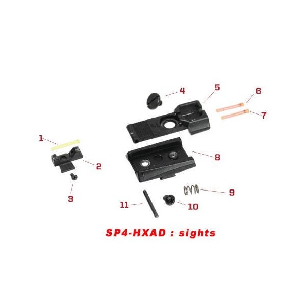 Pièces origine sight pour série HX 