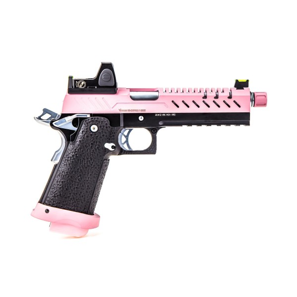 Réplique GBB gaz Hi-Capa 5.1 Noir / Rose 1,0J + point rouge BDS 