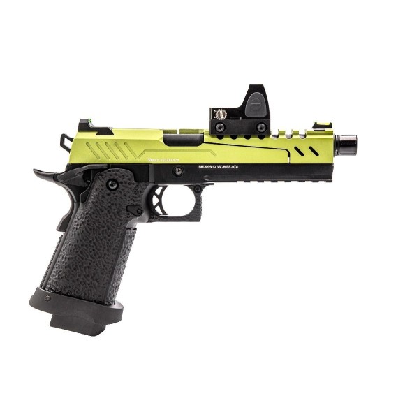Réplique GBB gaz Hi-Capa 5.1 SPLIT Noir / OD 1,0J + point rouge BDS 