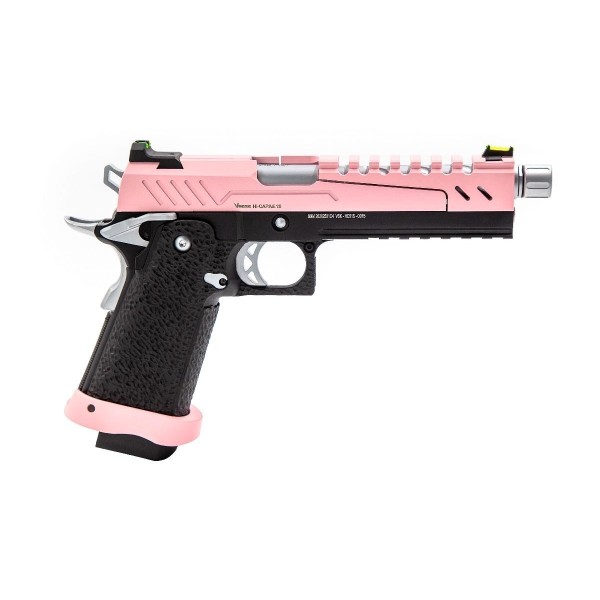 Réplique GBB gaz Hi-Capa 5.1 SPLIT Pink / Noir / Chrome 1,0J 