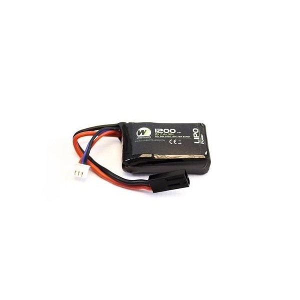 Batterie LiPo 7,4 v / 1200 mah 30c 1 stick PEQ 