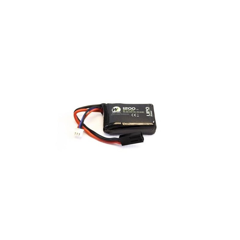 Batterie LiPo 7,4 v / 1200 mah 30c 1 stick PEQ Batterie LiPo 7,4 v / 1200 mah 30c 1 stick PEQ