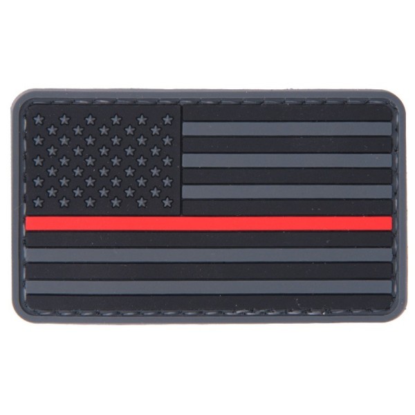 Patch PVC Drapeau USA Red line 