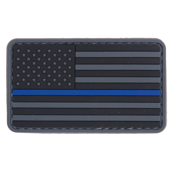 Patch PVC Drapeau USA Bleu line 