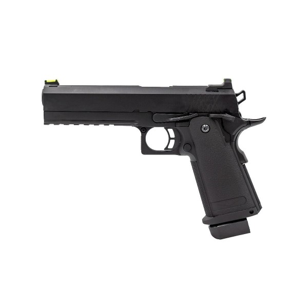 Réplique GBB Raven gaz Hi-Capa 5.1 Noir 0,9J 