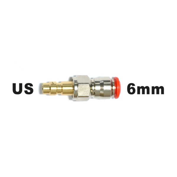 Adaptateur male US vers flexible macroline 6mm 