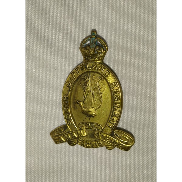 Cap badge australien ww1