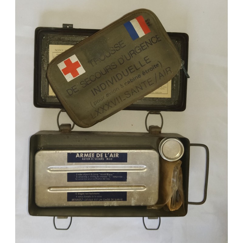 Trousse survie Avion années 50 complète rare