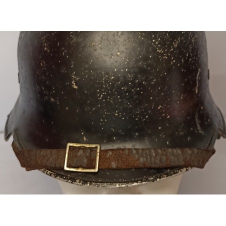 Alter Stahlhelm Polizei Feuerwehr Wehrmacht Militär ohne Originalfutter, Glocke