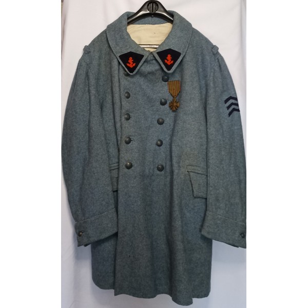 Capote troupe infanterie colonial modèle 16 ww1 bleu horizon