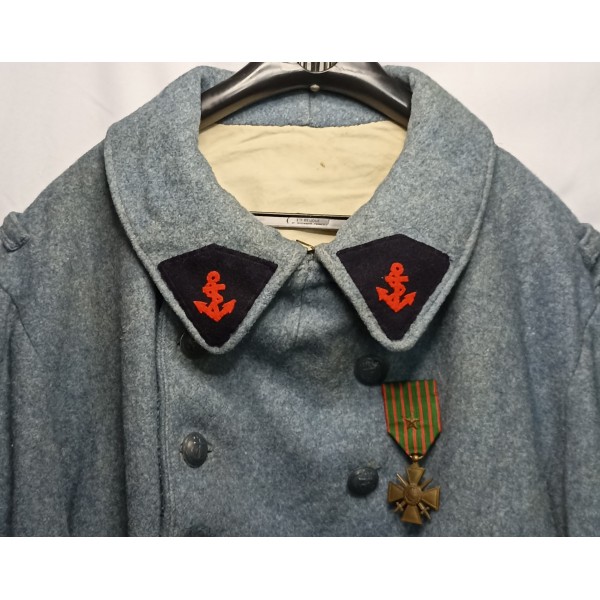 Capote troupe infanterie colonial modèle 16 ww1 bleu horizon