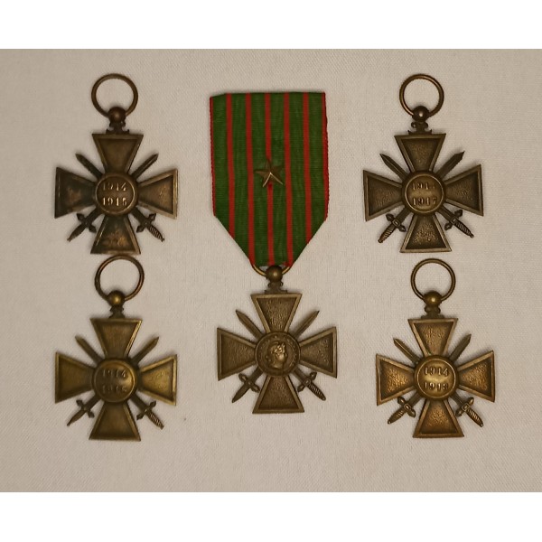 Lot croix de guerre 14/18 poilu ww1