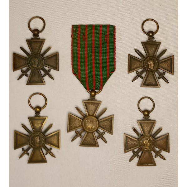 Lot croix de guerre 14/18 poilu ww1